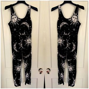 Motel Celestial Unitard size medium onesie sun and moon